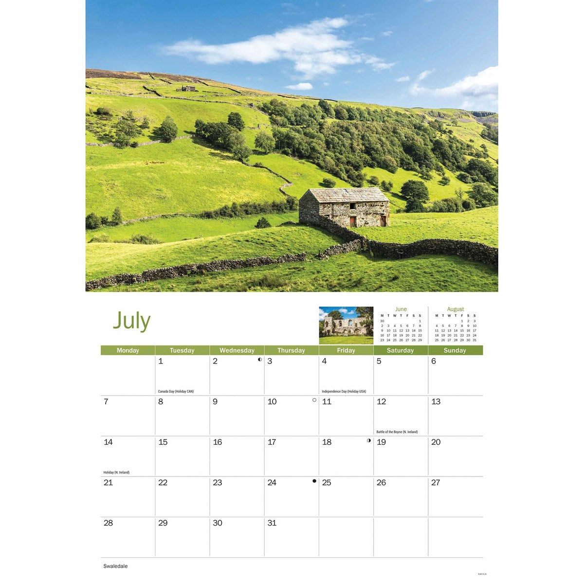Yorkshire Dales 2025 A4 Calendar The Great Yorkshire Shop Yorkshire Dales Calendar 2025
