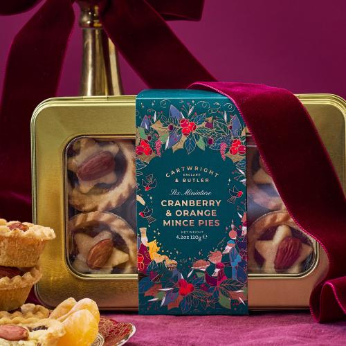 Cranberry & Orange Mini Mince Pies in Gift Tin - The Great Yorkshire Shop