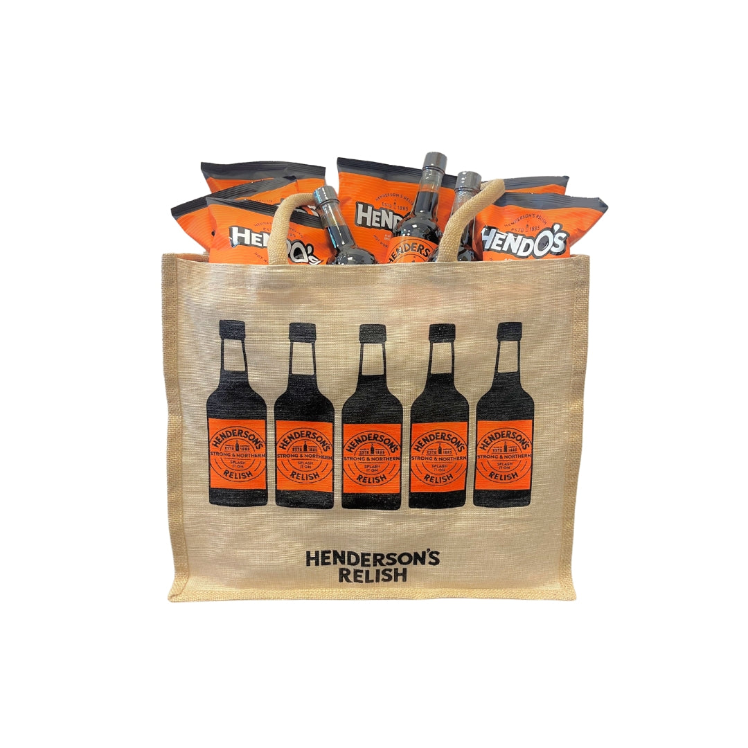 Henderson's Relish Jute Shopper Bag - The Great Yorkshire Shop