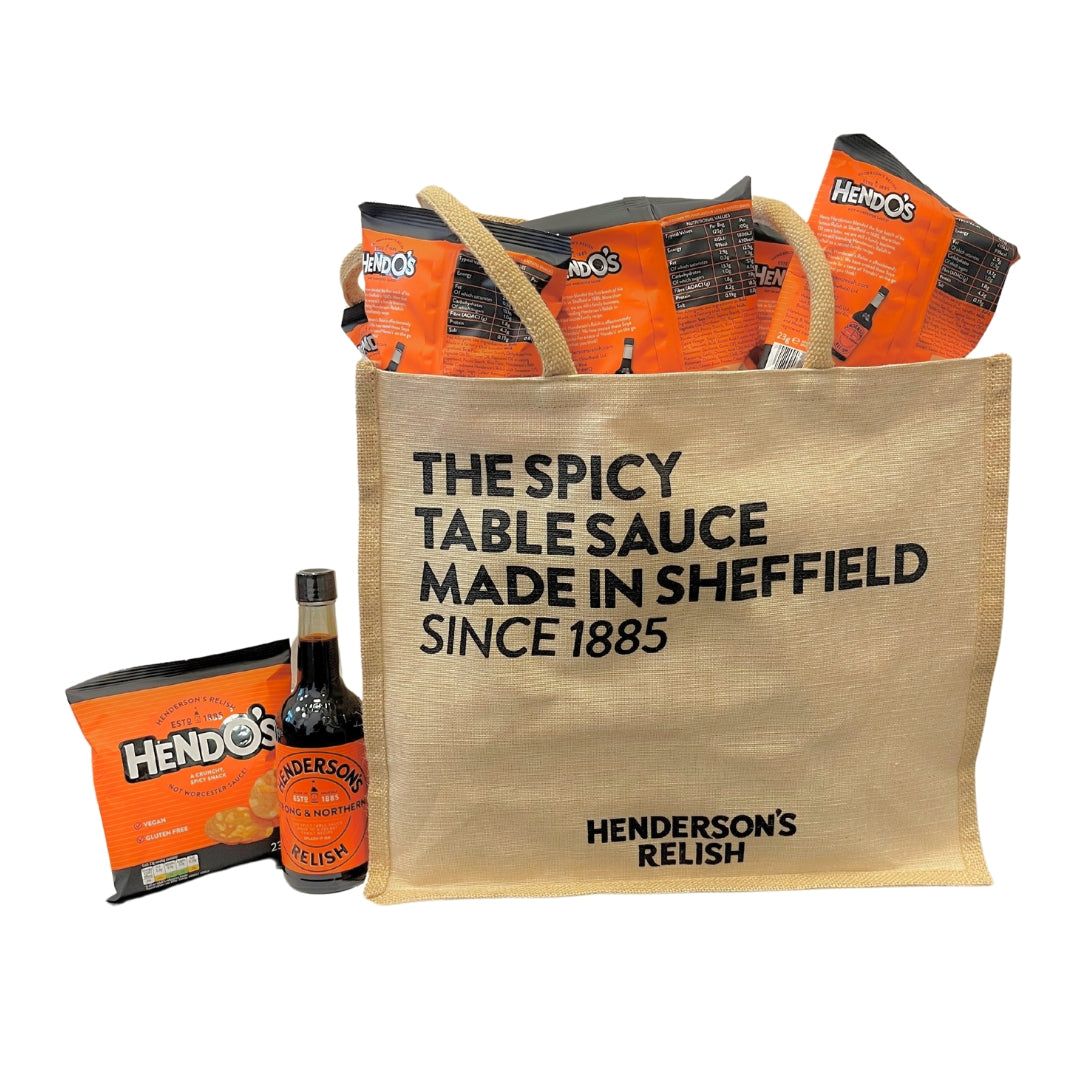 Henderson's Relish Jute Shopper Bag - The Great Yorkshire Shop
