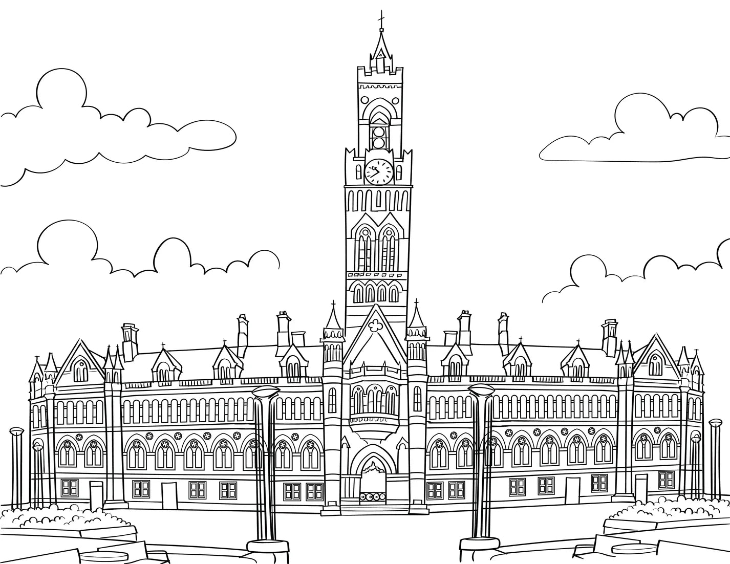 Colour in Bradford A4 Colouring Book - The Great Yorkshire Shop
