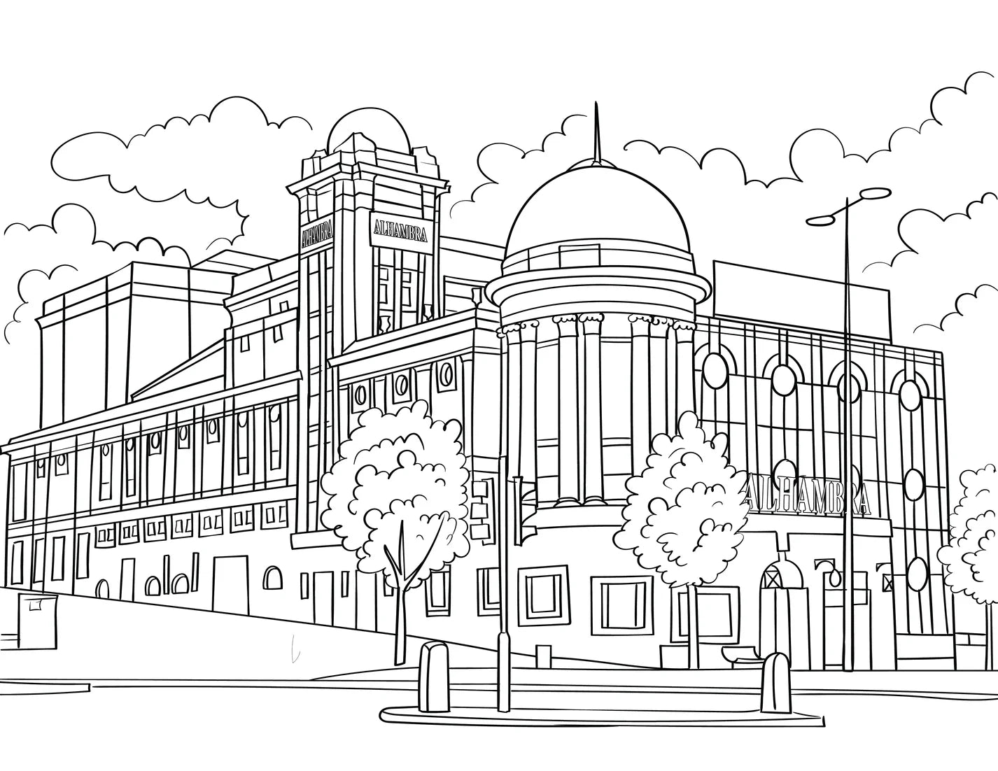 Colour in Bradford A4 Colouring Book - The Great Yorkshire Shop