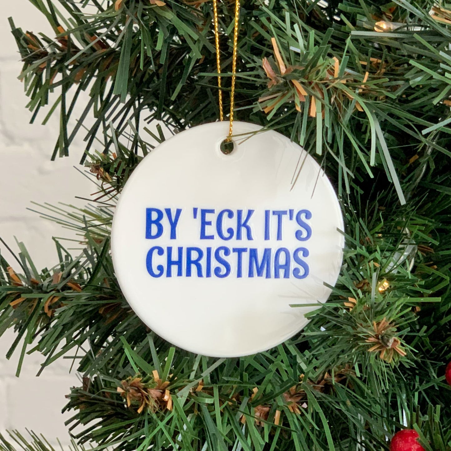 'By 'Eck It's Christmas' Luxury Ceramic Decoration - The Great Yorkshire Shop