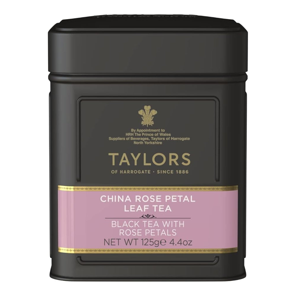 China Rose Petal Loose Leaf Black Tea in Caddy - The Great Yorkshire Shop