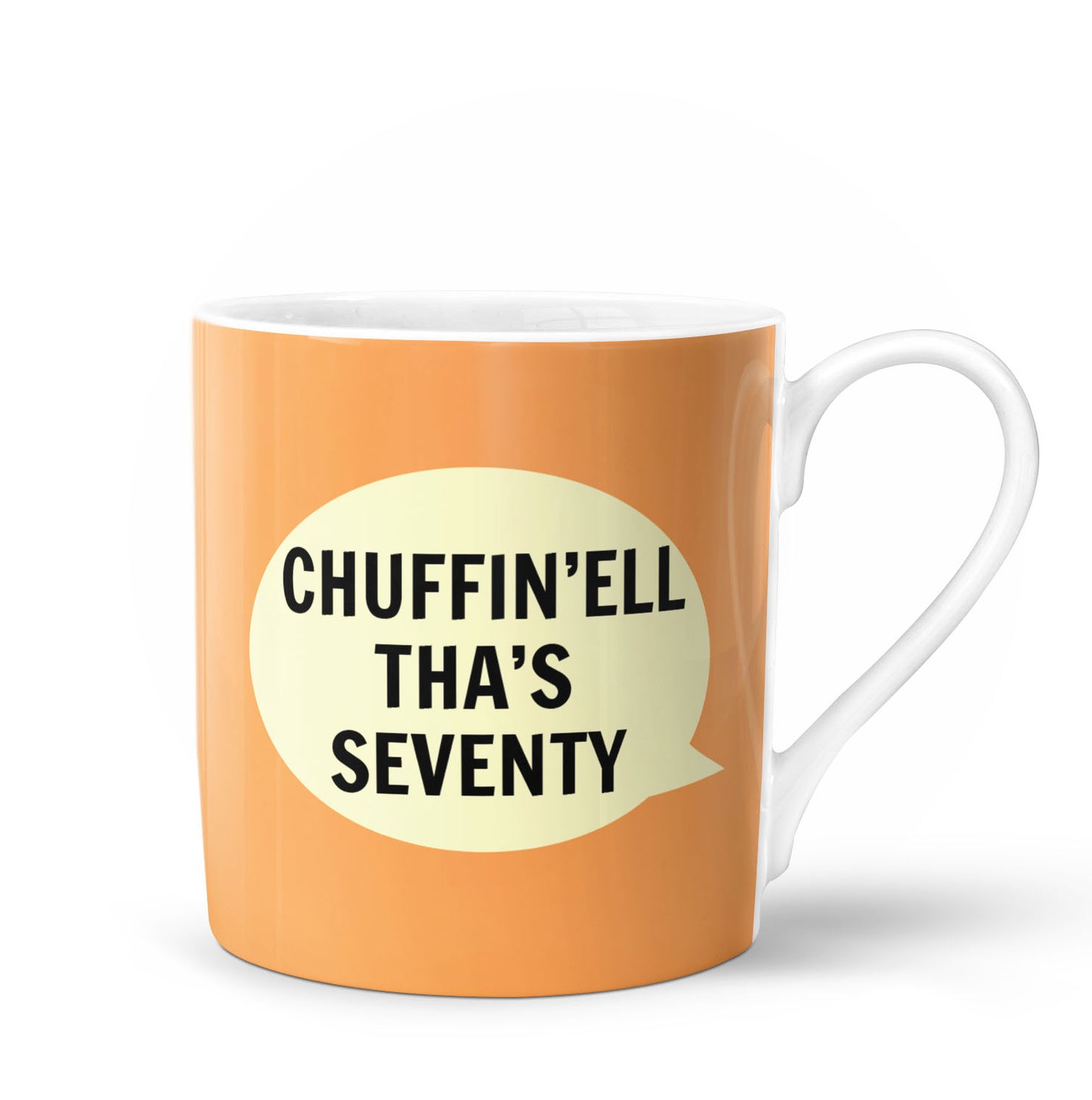 Chuffin'ell Tha's Seventy Bone China Mug - The Great Yorkshire Shop