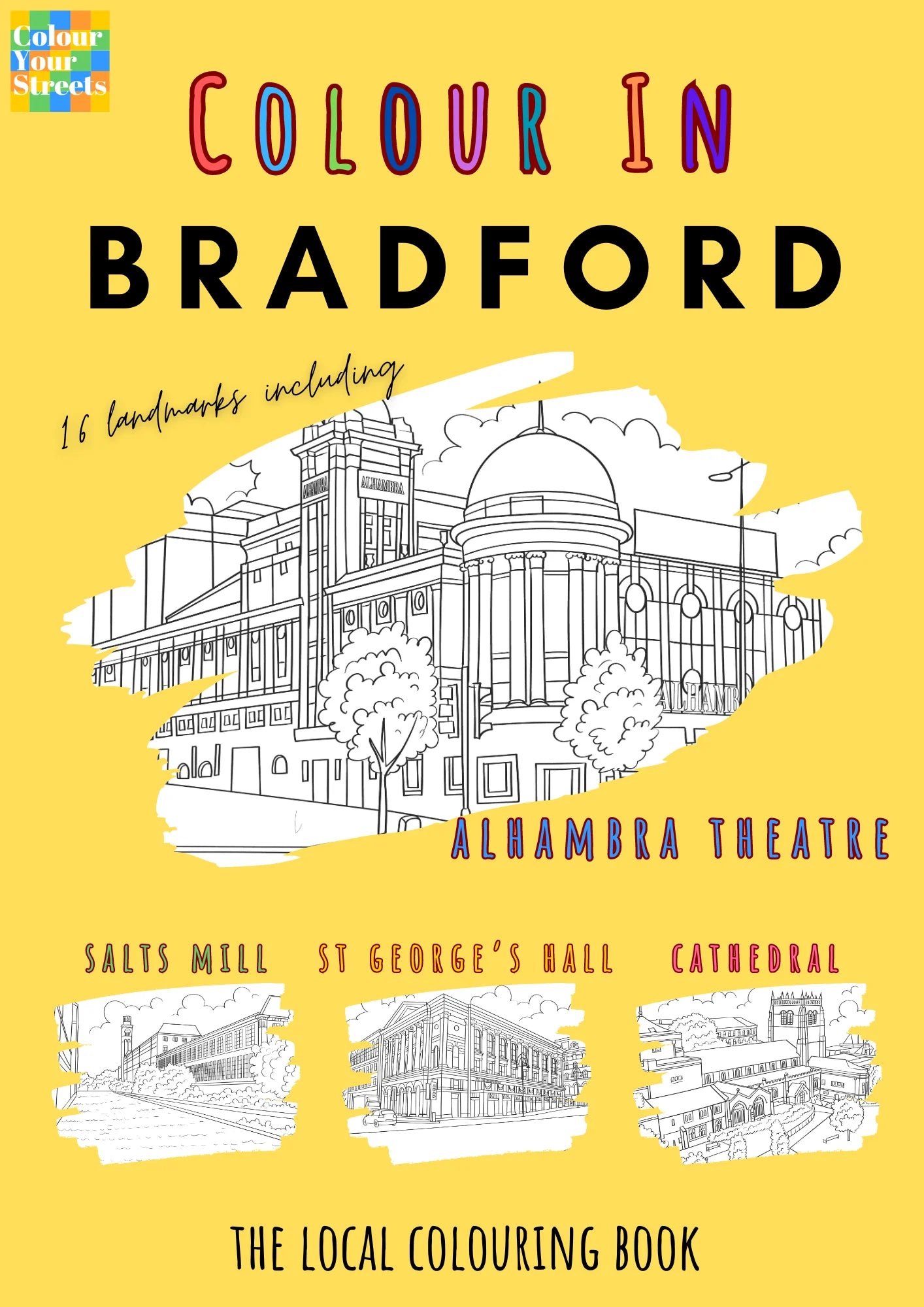 Colour in Bradford A4 Colouring Book - The Great Yorkshire Shop