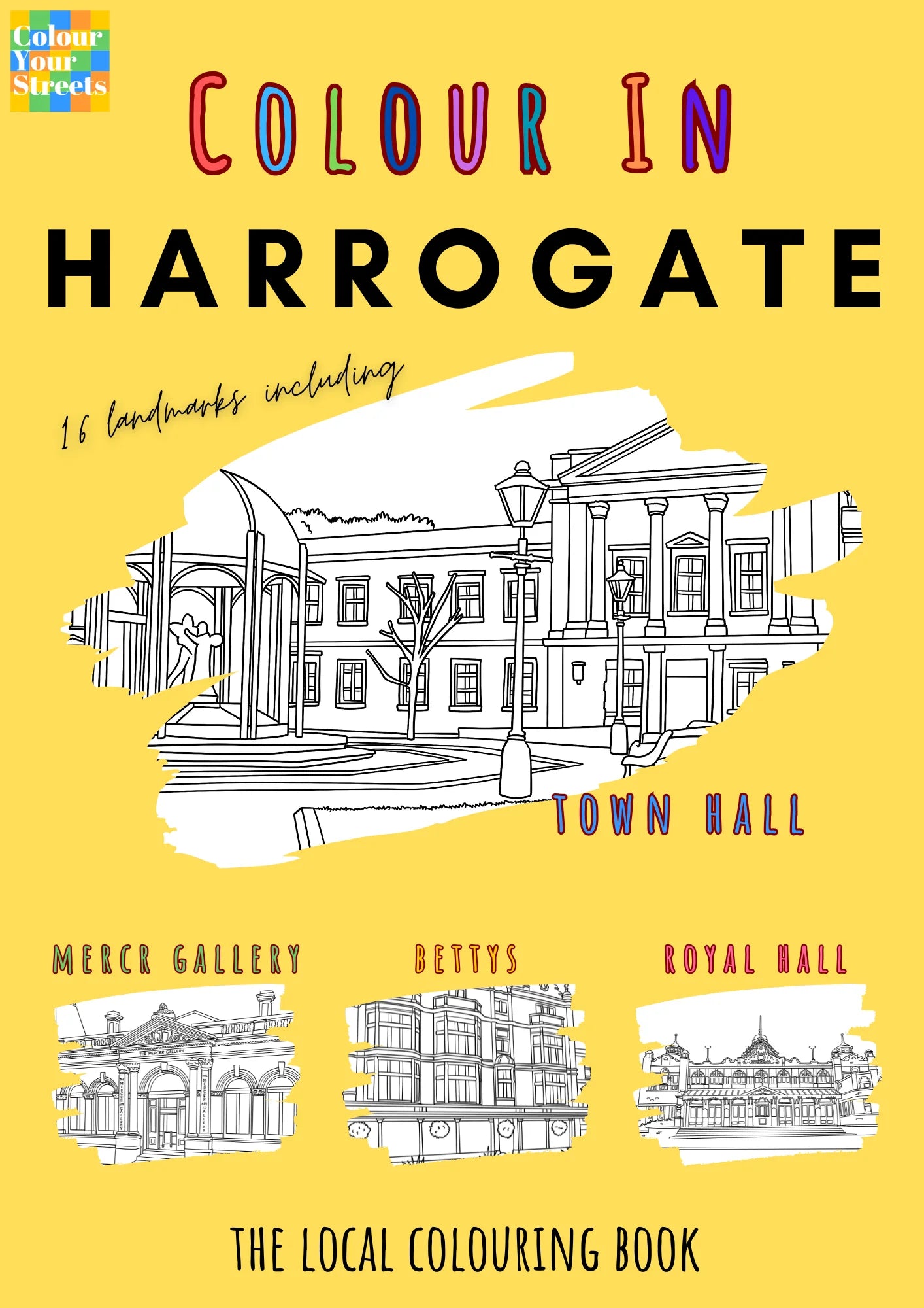 Colour in Harrogate A4 Colouring Book - The Great Yorkshire Shop