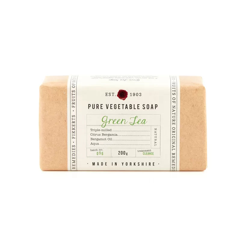 Green Tea Large Wrapped Soap 200g - The Great Yorkshire Shop
