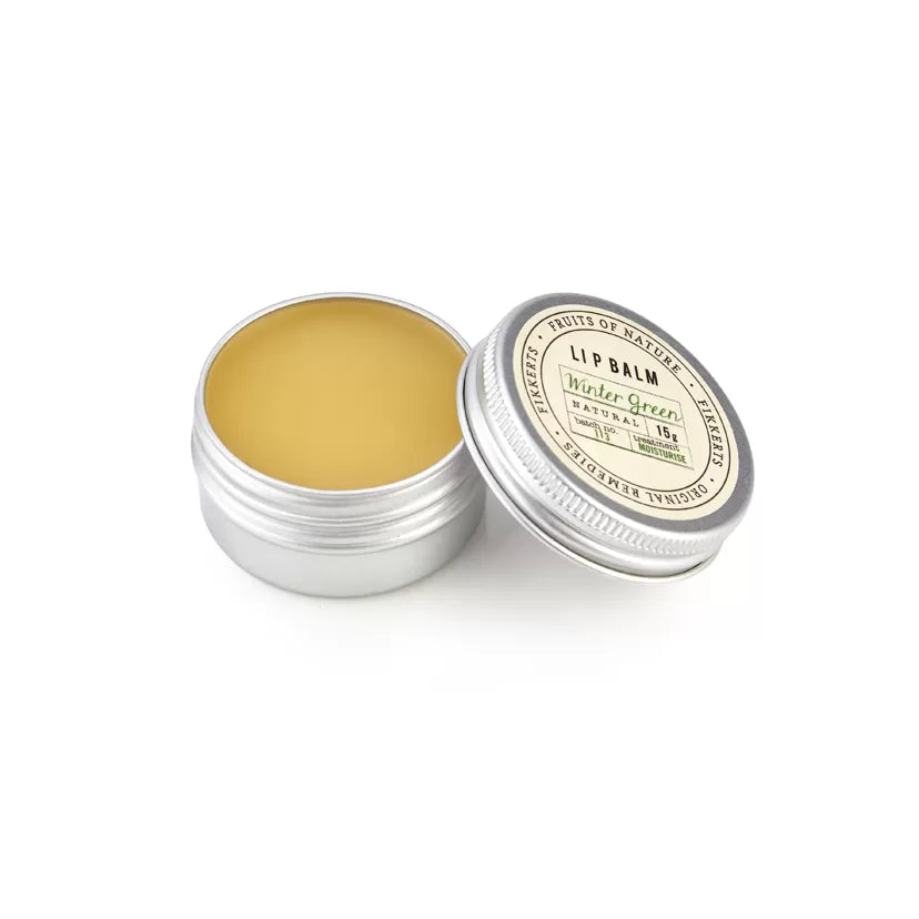 Natural Lanolin Wintergreen Mint Lip Balm 15ml - The Great Yorkshire Shop