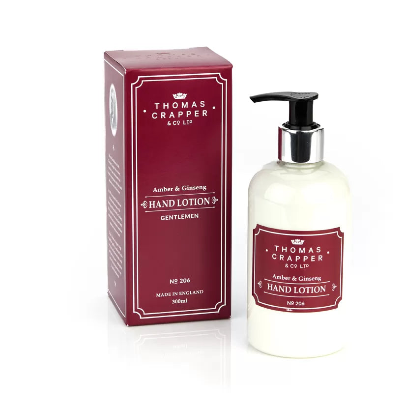 Thomas Crapper & Co Amber & Ginseng Hand Lotion 300ml - The Great Yorkshire Shop