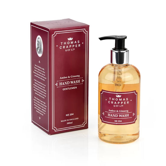 Thomas Crapper & Co Amber & Ginseng Hand Wash 300ml - The Great Yorkshire Shop