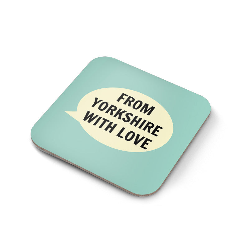 From Yorkshire With Love Coaster - The Great Yorkshire Shop