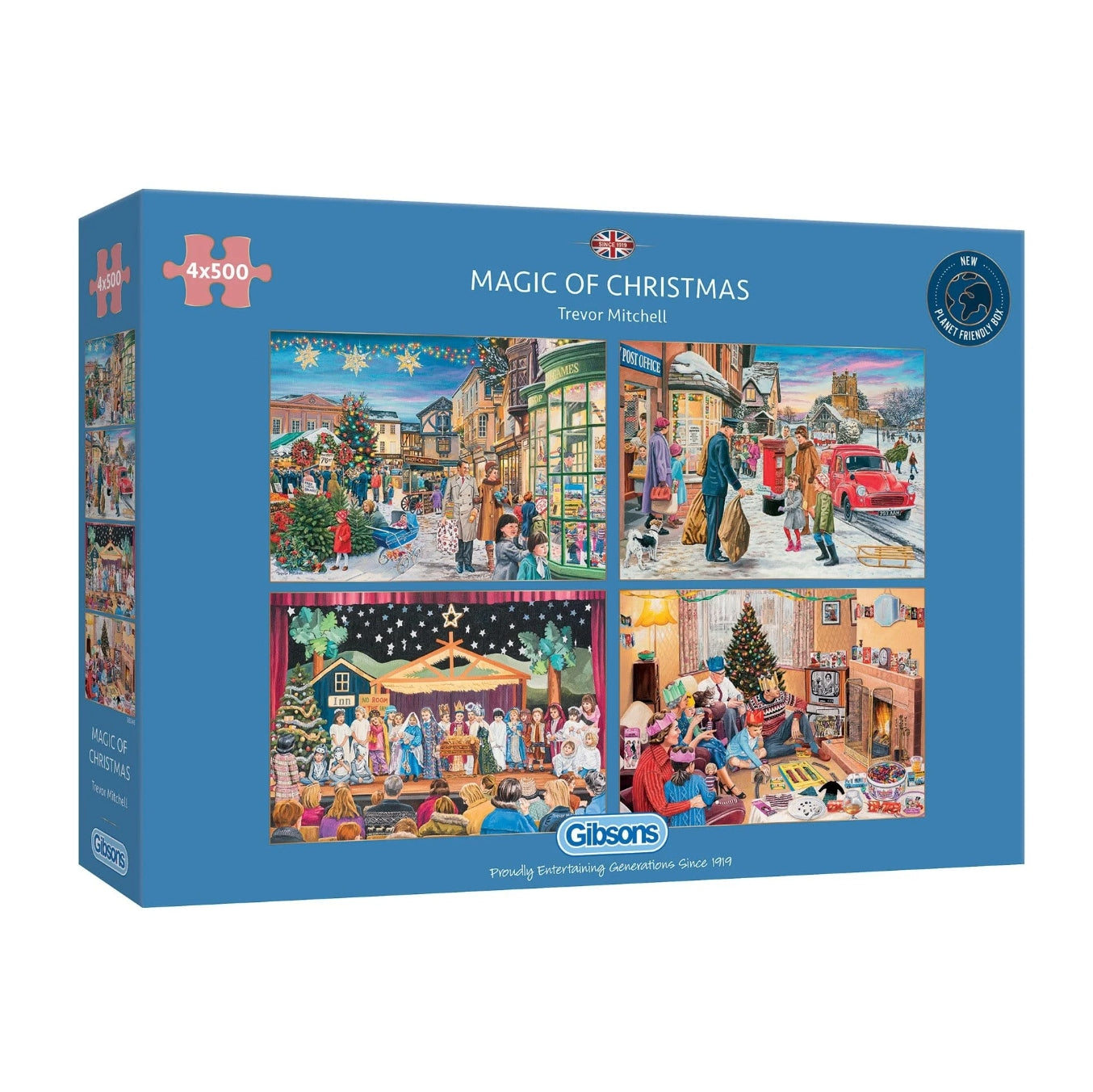Magic Of Christmas 4 X 500 Piece Jigsaw Puzzles - The Great Yorkshire Shop