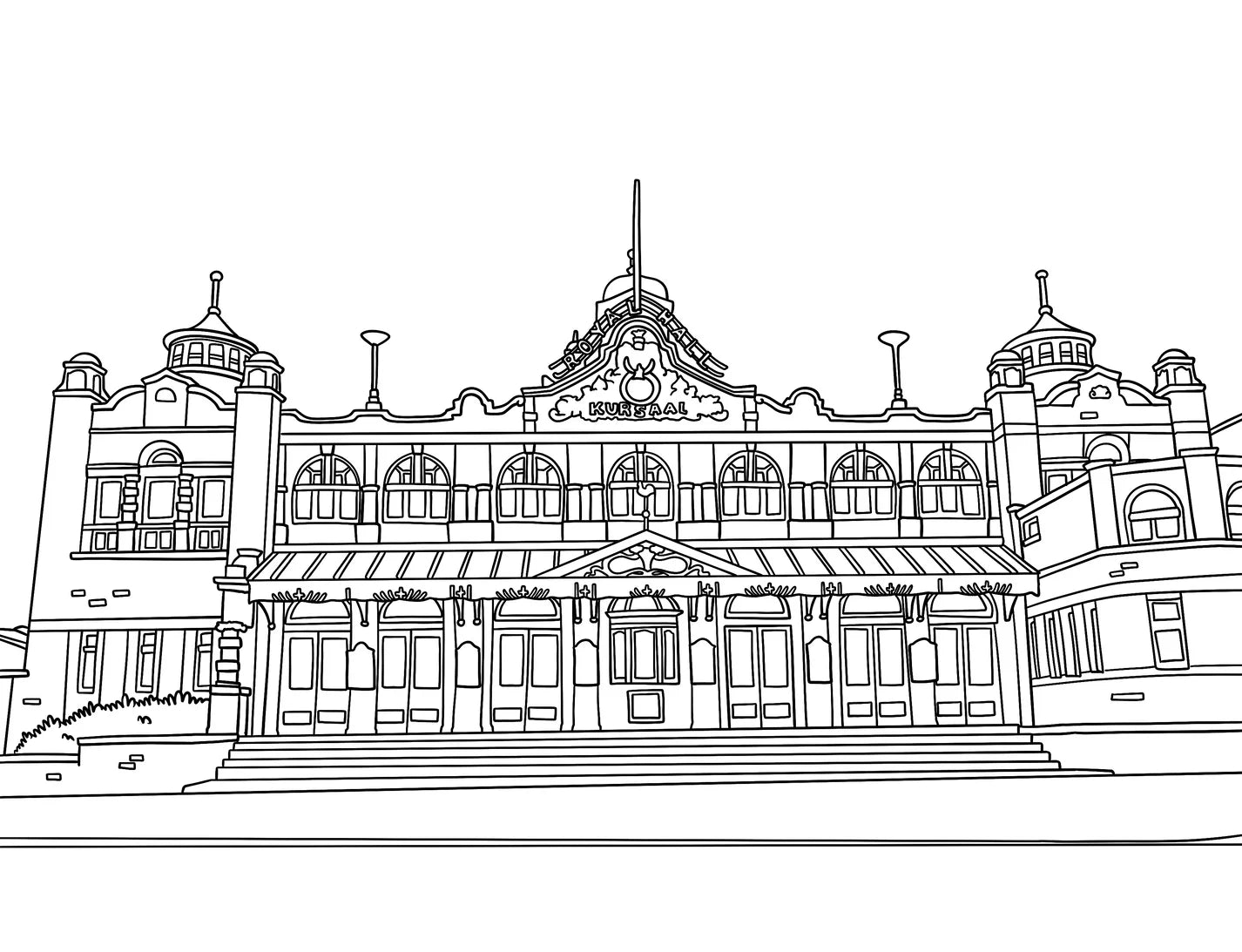 Colour in Harrogate A4 Colouring Book - The Great Yorkshire Shop