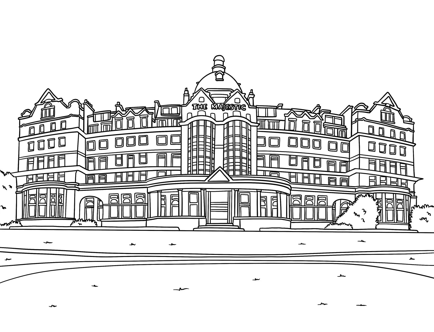 Colour in Harrogate A4 Colouring Book - The Great Yorkshire Shop