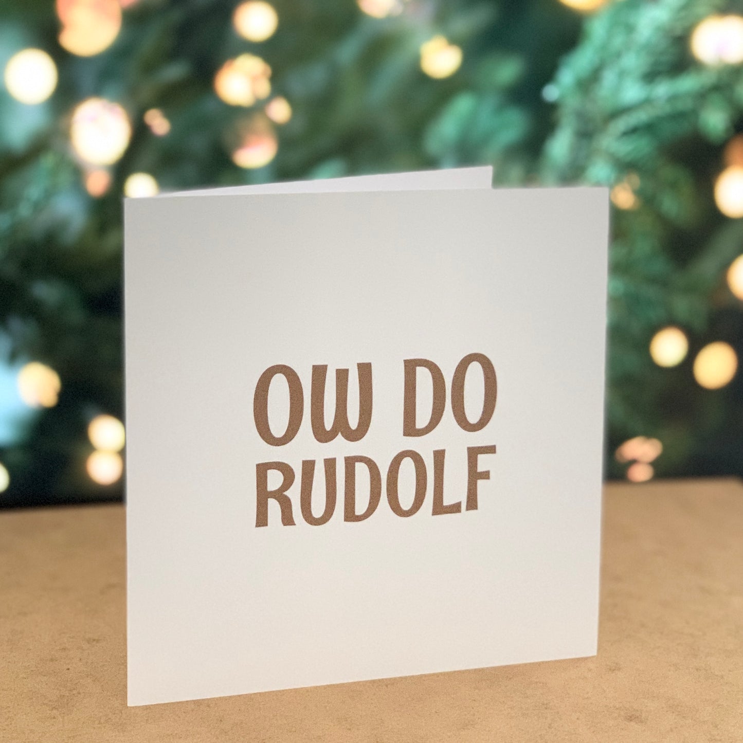 Ow Do Rudolf Christmas Greeting Card - The Great Yorkshire Shop