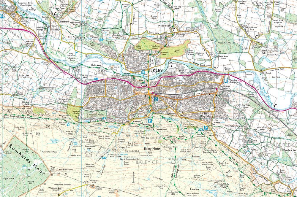 Ilkley Map Jigsaw Puzzle in a Bag - The Great Yorkshire Shop