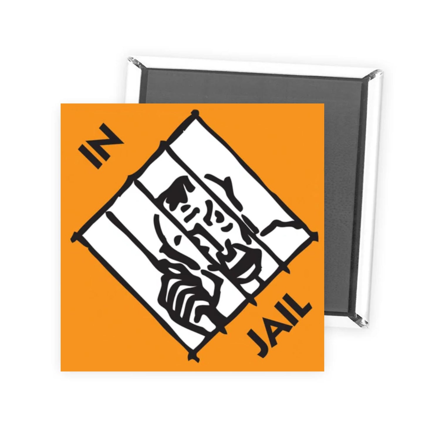 Just Visiting Jail Monopoly Magnet - The Great Yorkshire Shop