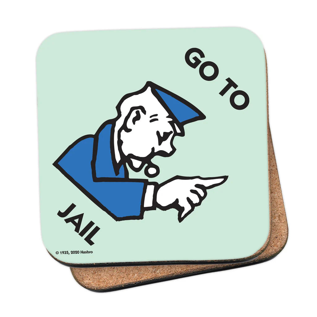 Go to Jail Monopoly Coaster - The Great Yorkshire Shop