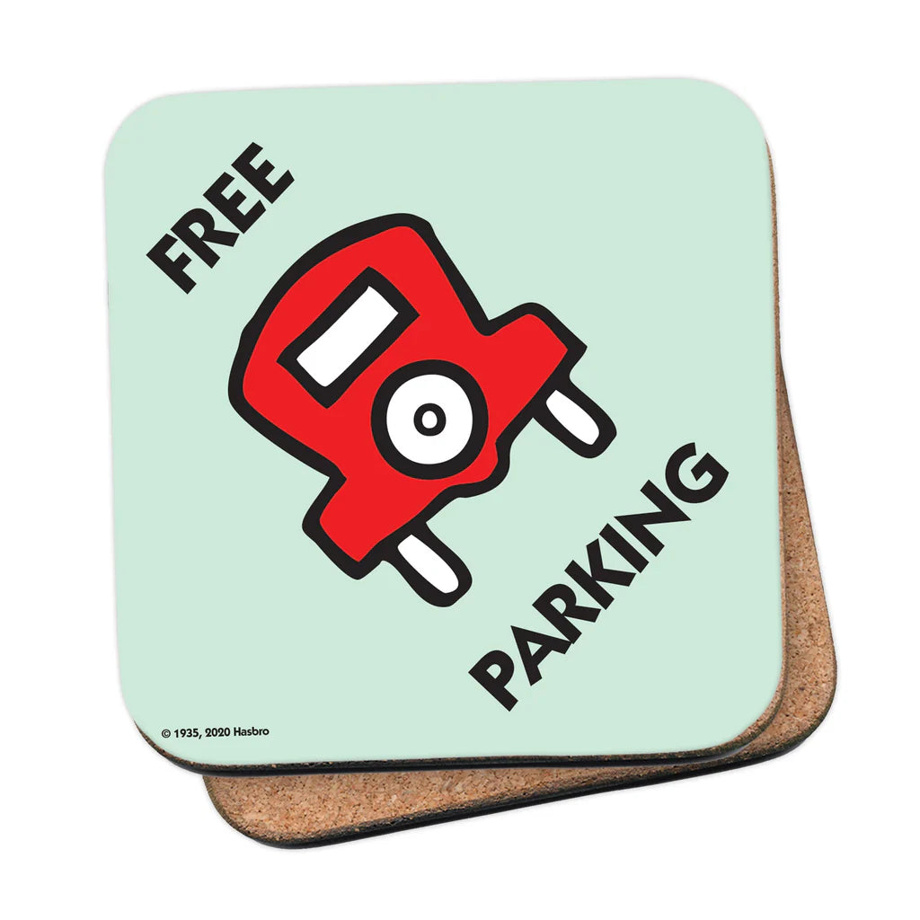 Free Parking Monopoly Coaster - The Great Yorkshire Shop
