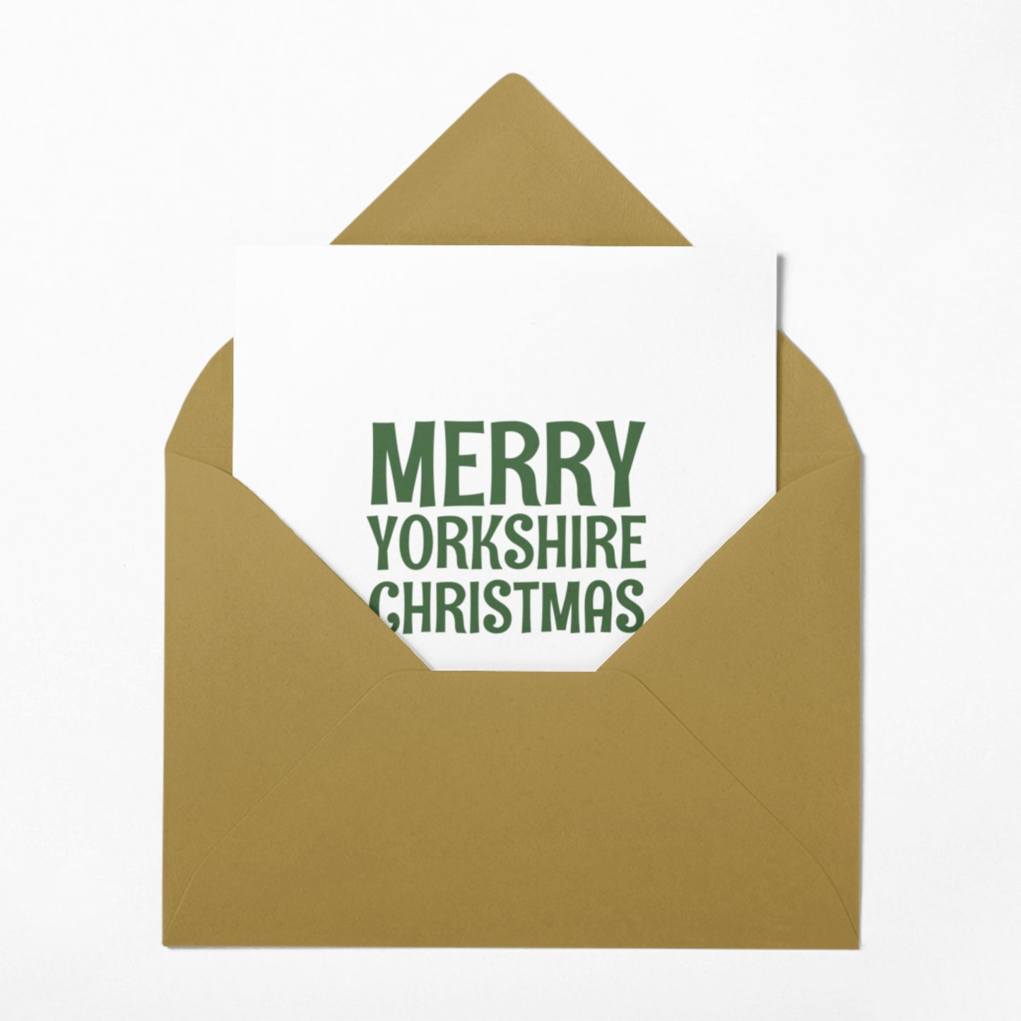 Merry Yorkshire Christmas Greeting Card - The Great Yorkshire Shop