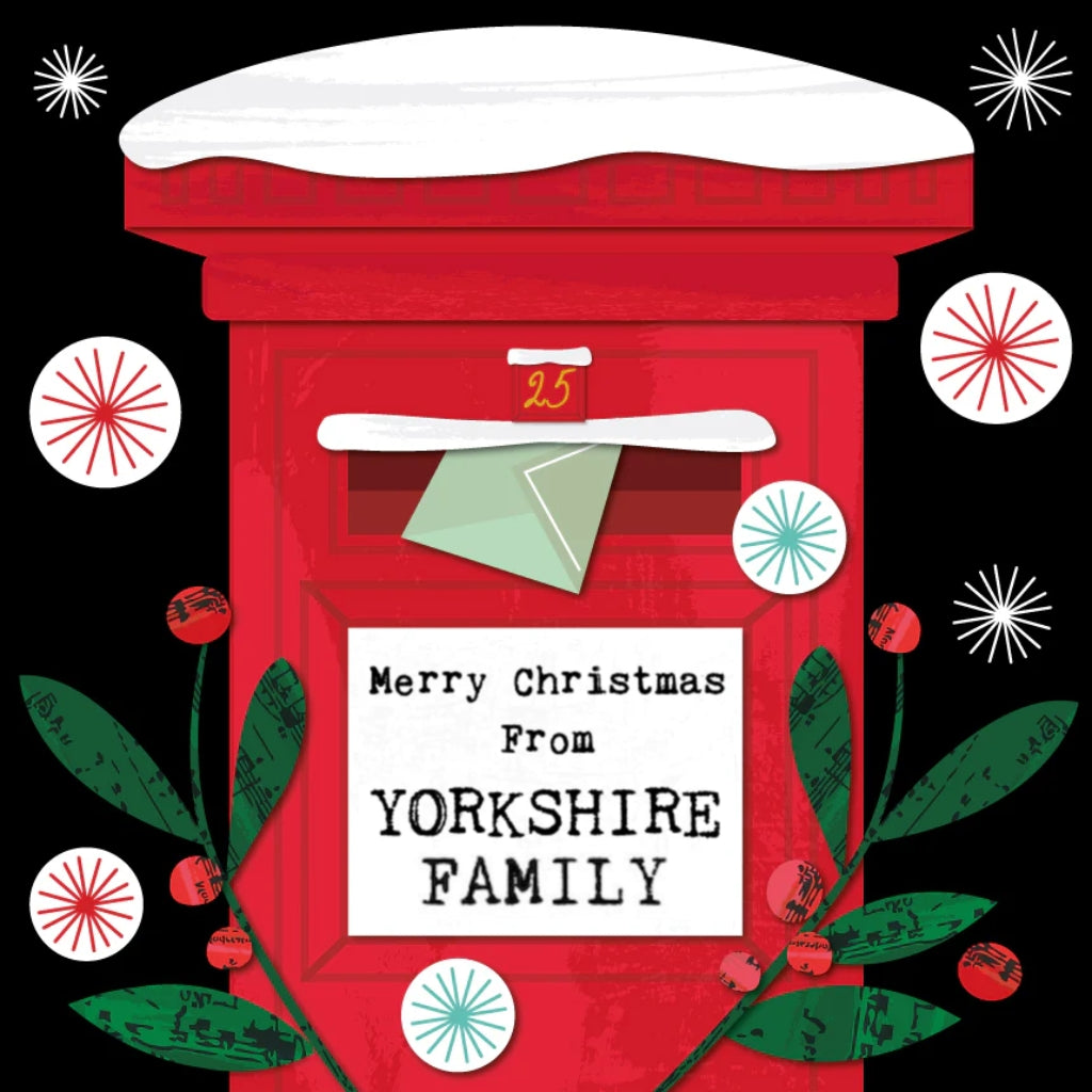 Merry Christmas from Your Yorkshire Family Card - The Great Yorkshire Shop
