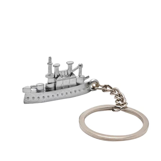 Monopoly Battleship Game Token Keyring - The Great Yorkshire Shop