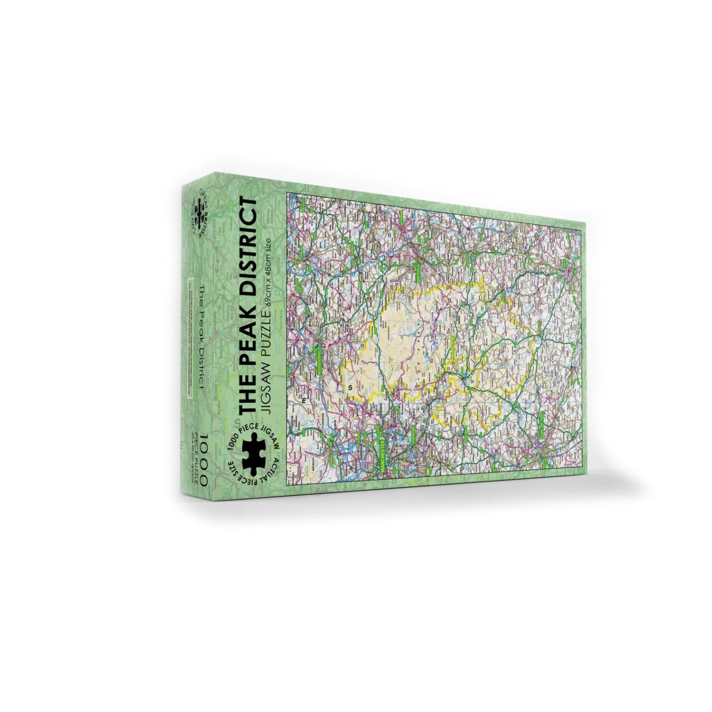 Peak District Map 1000 Piece Jigsaw Puzzle - The Great Yorkshire Shop