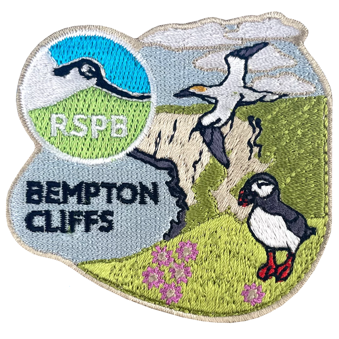 Bempton Cliffs Sew On Patch - The Great Yorkshire Shop