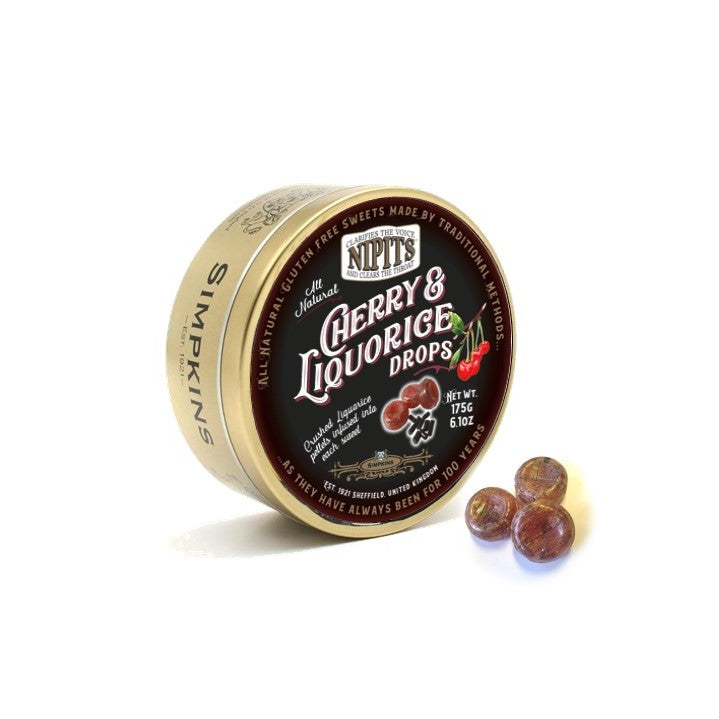 Nipits Cherry & Liquorice Drops - The Great Yorkshire Shop