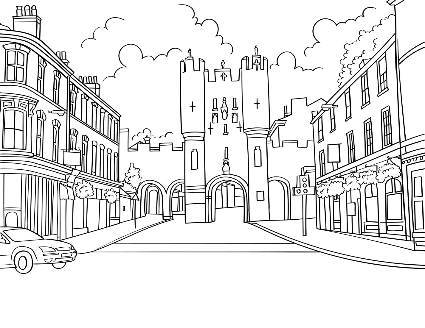 Colour in York A4 Colouring Book - The Great Yorkshire Shop