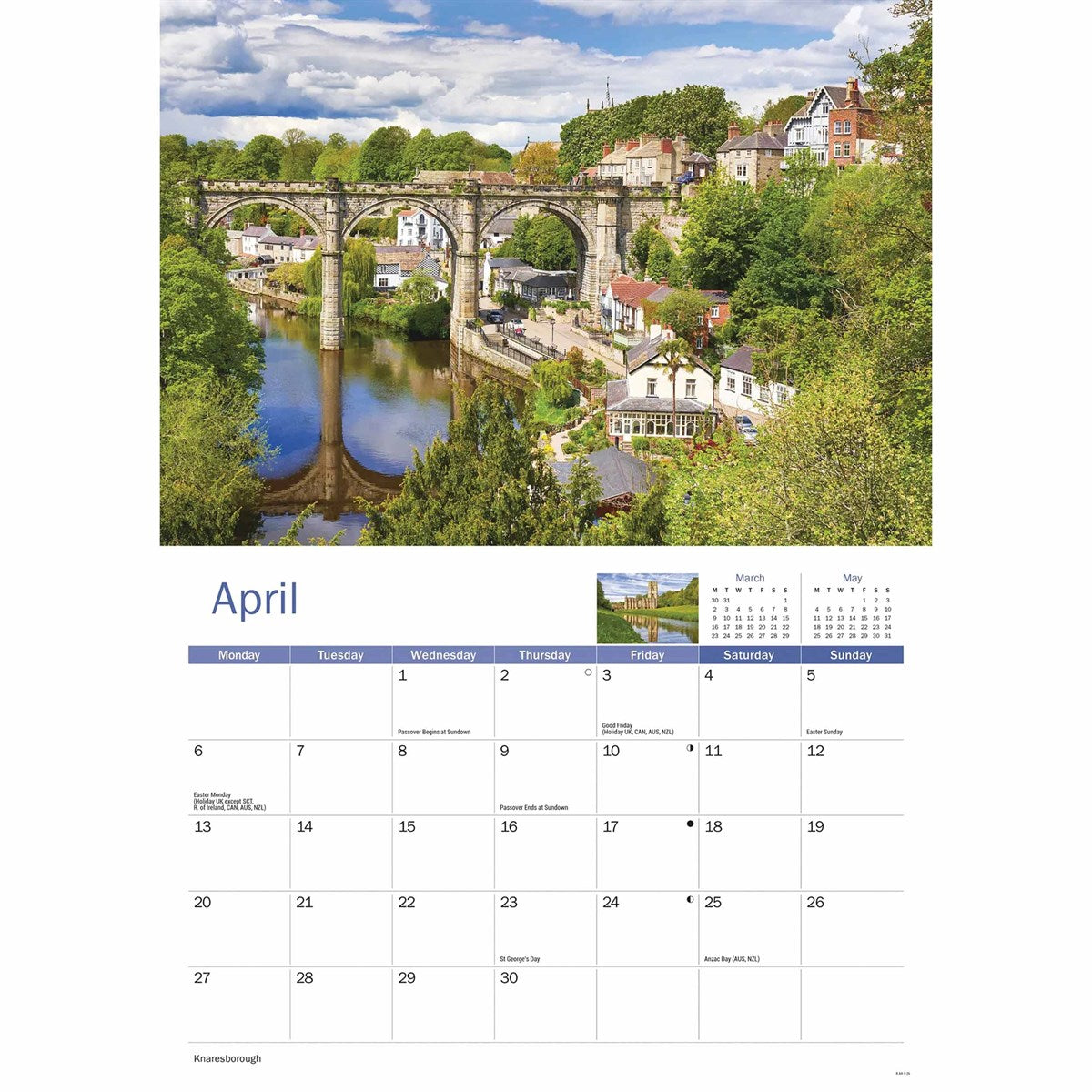 Yorkshire 2026 A4 Calendar The Great Yorkshire Shop 1200x1200 