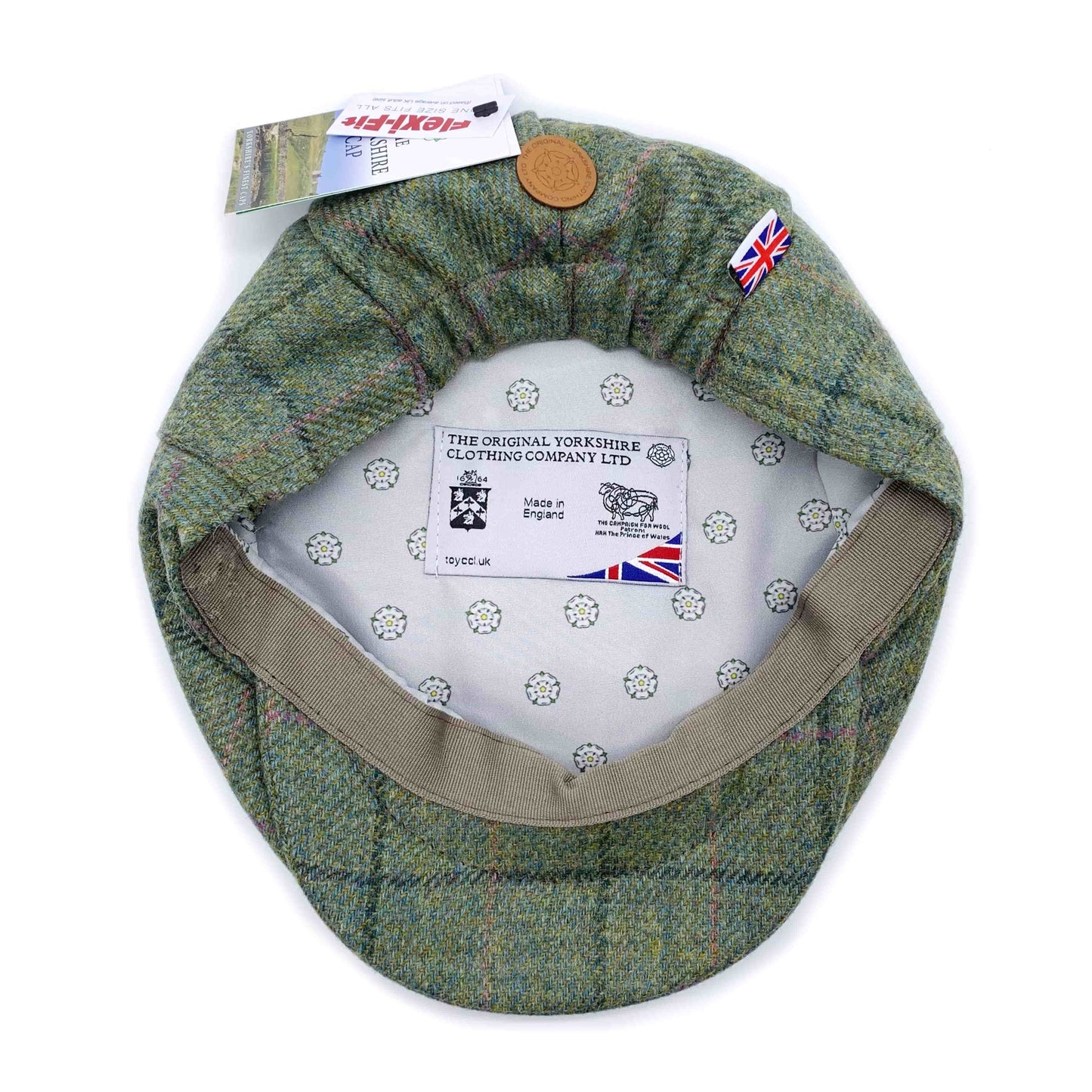 Yorkshire Bluebell Woods Traditional Wool Flat Cap - The Great Yorkshire Shop