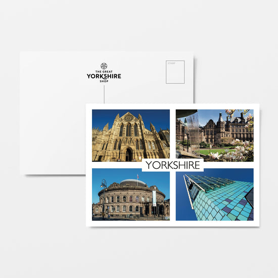 Yorkshire Cities Multi Postcard - The Great Yorkshire Shop
