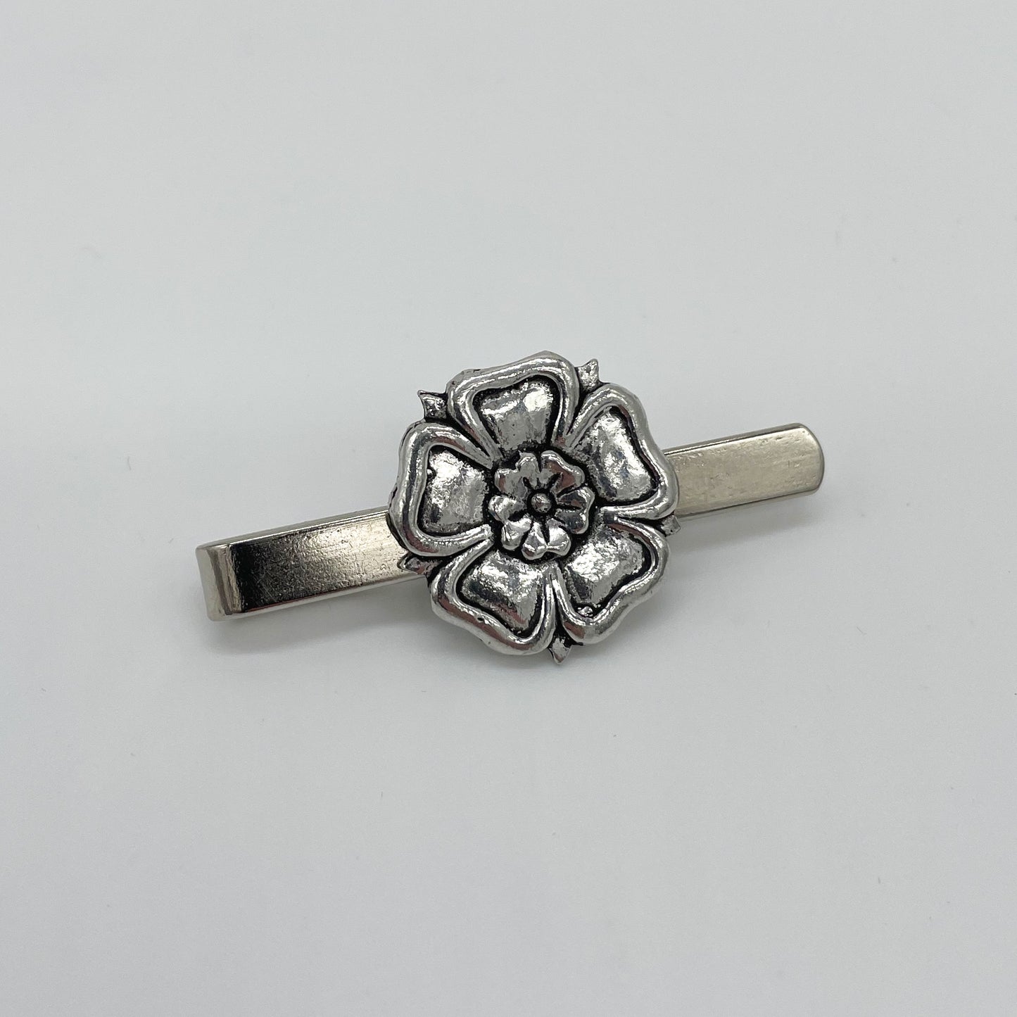 Yorkshire Rose Pewter Tie Clip - The Great Yorkshire Shop