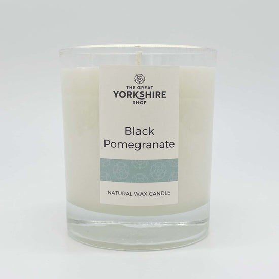 Black Pomegranate Natural Wax Candle - The Great Yorkshire Shop