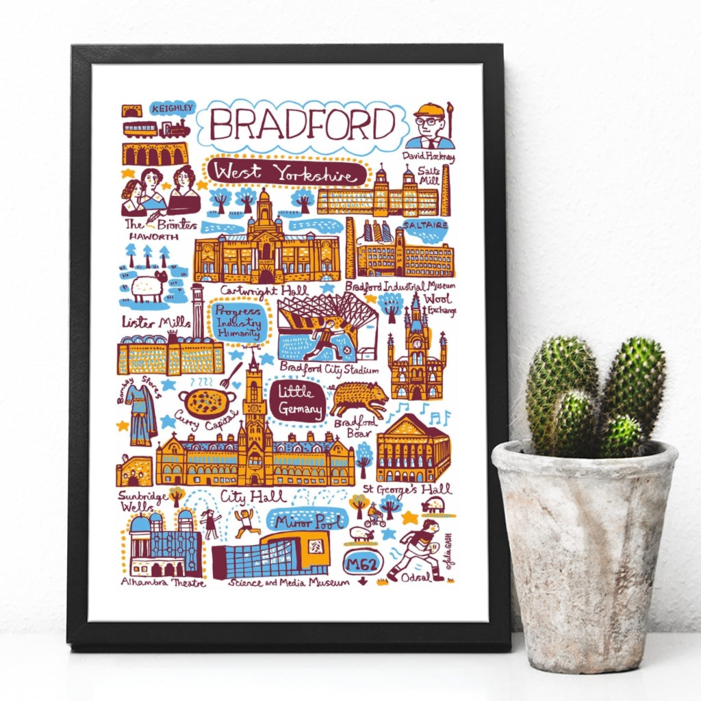 Bradford Cityscape Print - The Great Yorkshire Shop