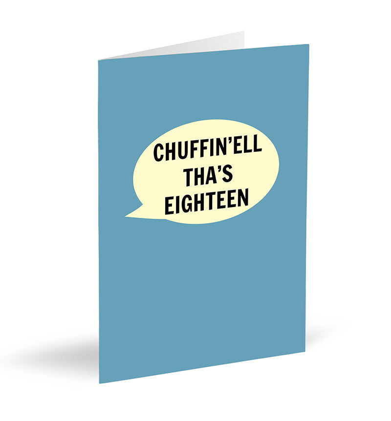 Chuffin'ell Tha's Eighteen Card - The Great Yorkshire Shop