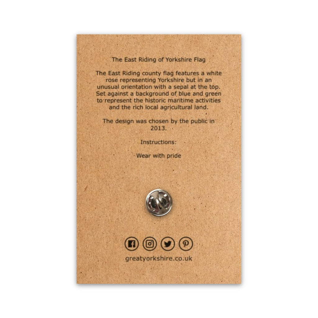 East Riding of Yorkshire Flag Pin Badge - The Great Yorkshire Shop