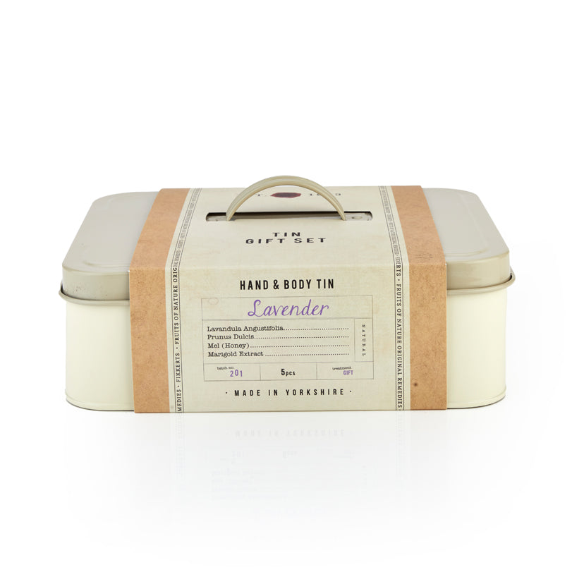 Lavender Tin Gift (Hand & Body Wash, Hand Cream, Foam Bath, Soap and Flannel) - The Great Yorkshire Shop
