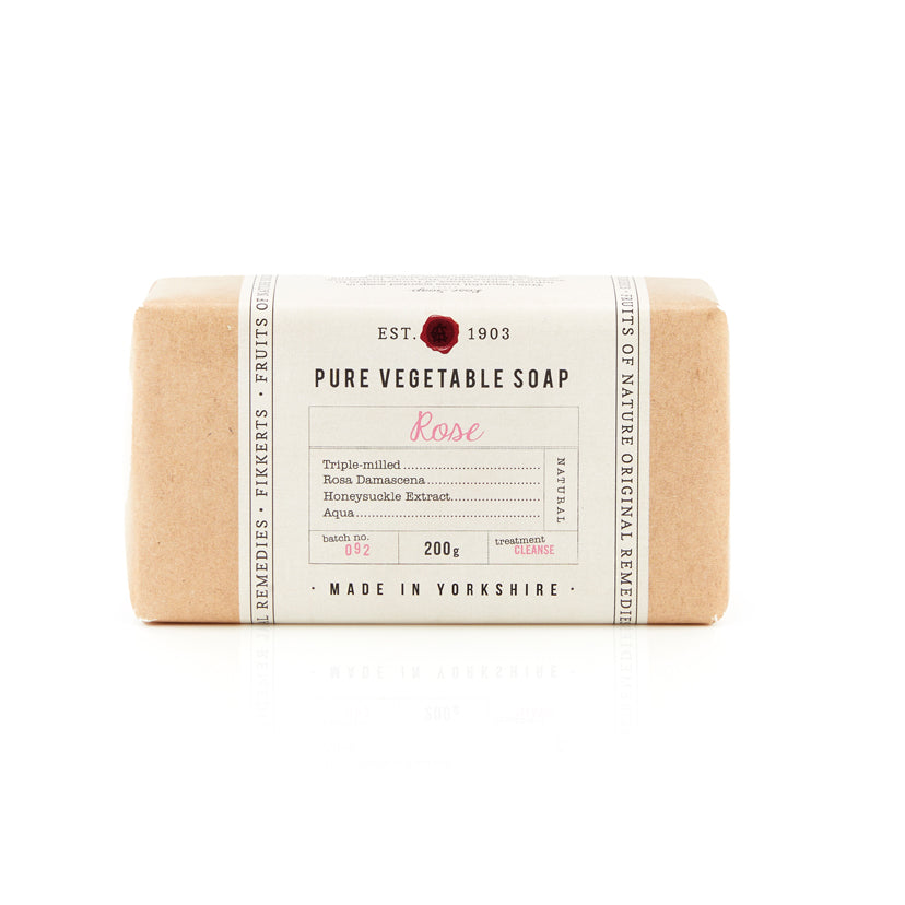 Rose Large Wrapped Soap 200g - The Great Yorkshire Shop