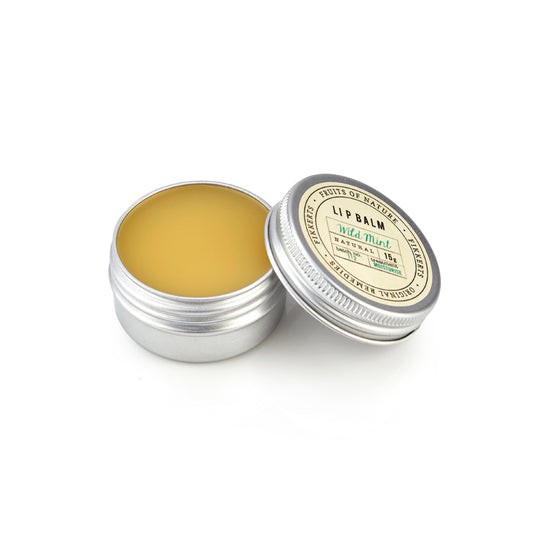 Natural Lanolin Wild Mint Lip Balm 15ml - The Great Yorkshire Shop