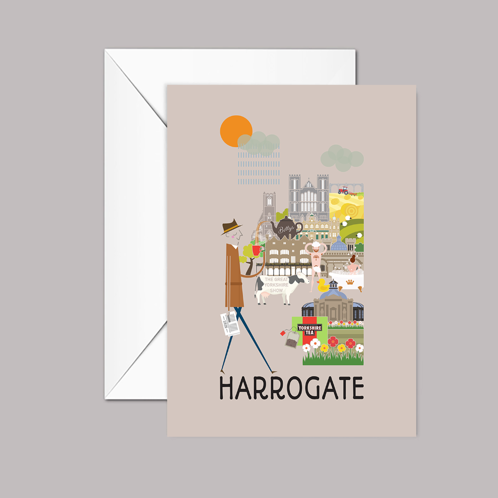Harrogate Greeting Card - The Great Yorkshire Shop