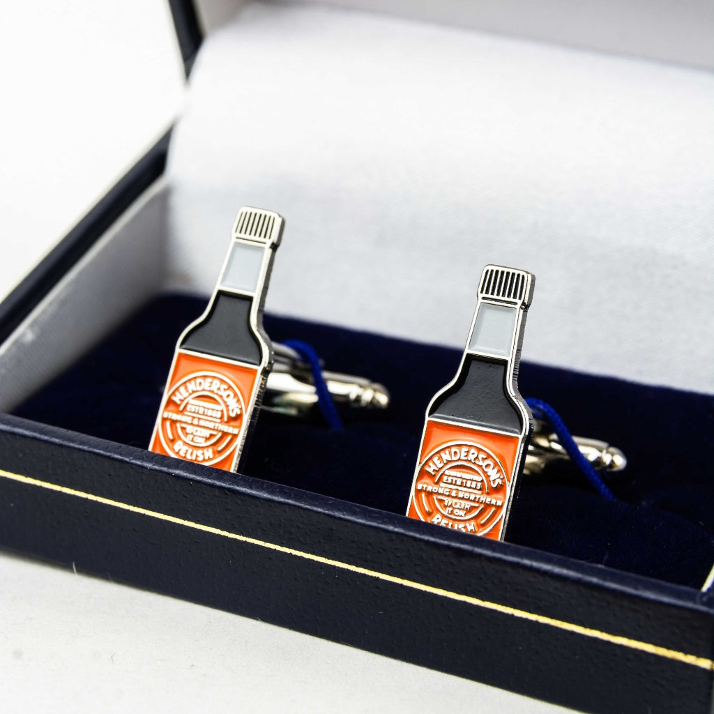 Henderson's Relish Cufflinks - The Great Yorkshire Shop