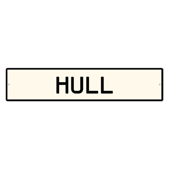 Hull Street Style Aluminium Sign - The Great Yorkshire Shop