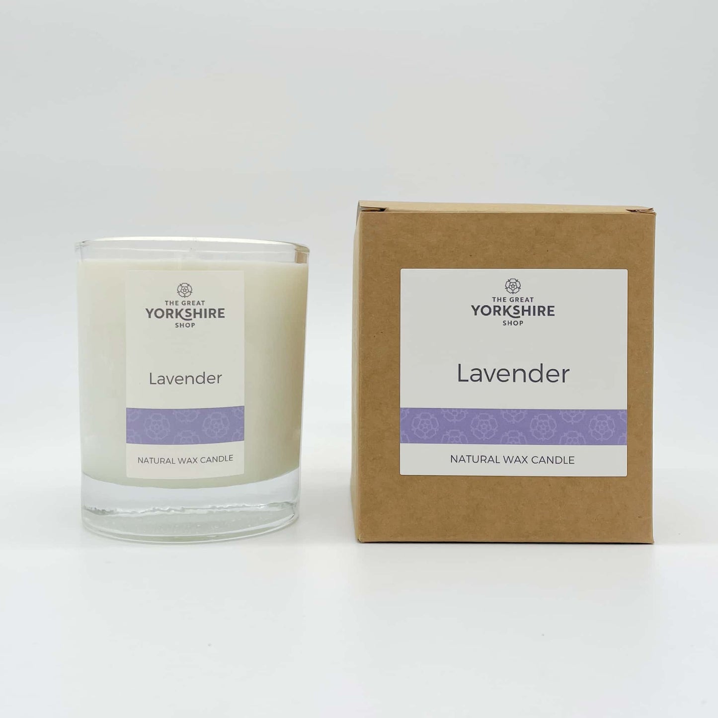 Lavender Natural Wax Candle - The Great Yorkshire Shop