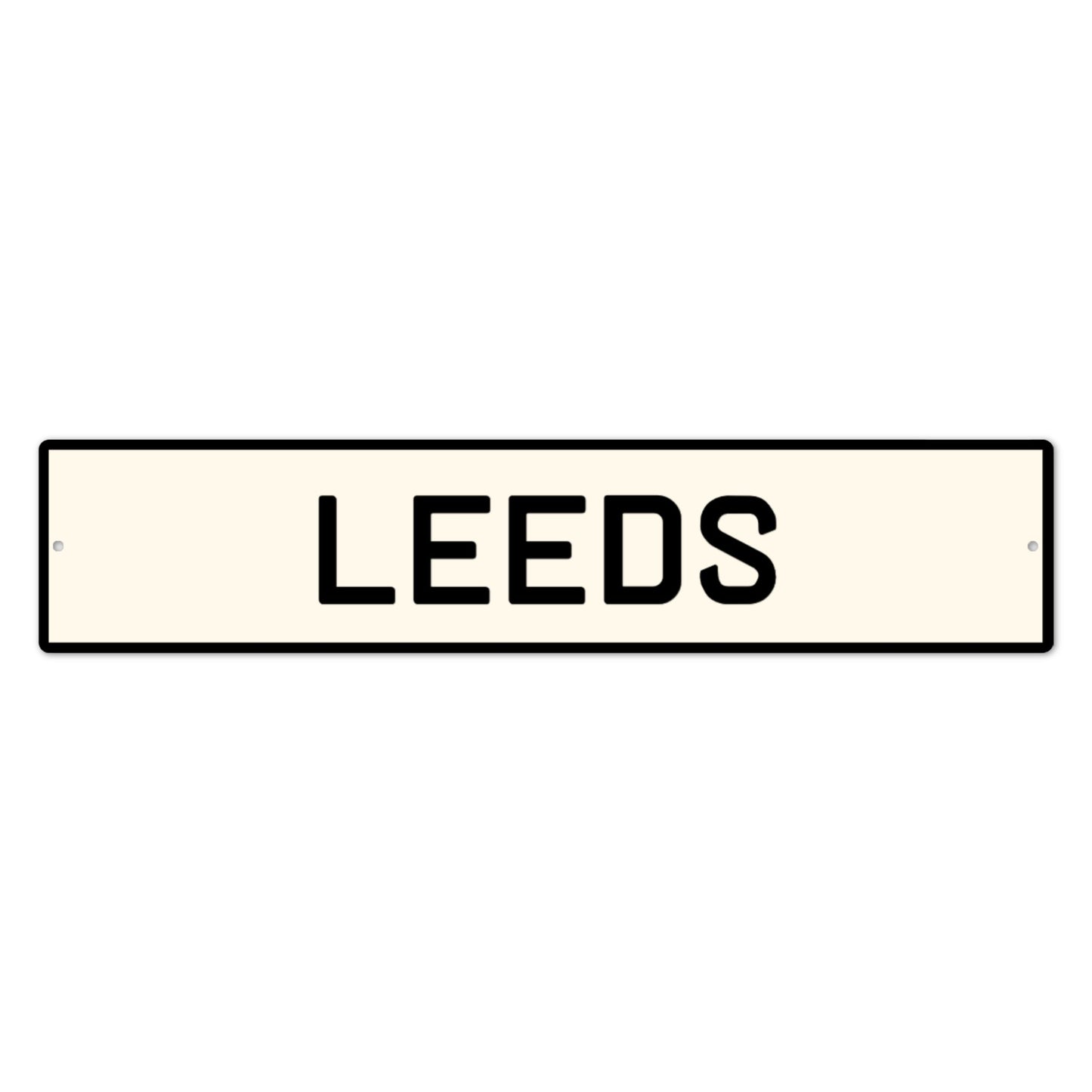 Leeds Street Style Aluminium Sign - The Great Yorkshire Shop
