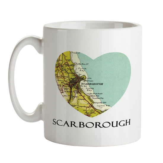 Love Scarborough Map Mug - The Great Yorkshire Shop