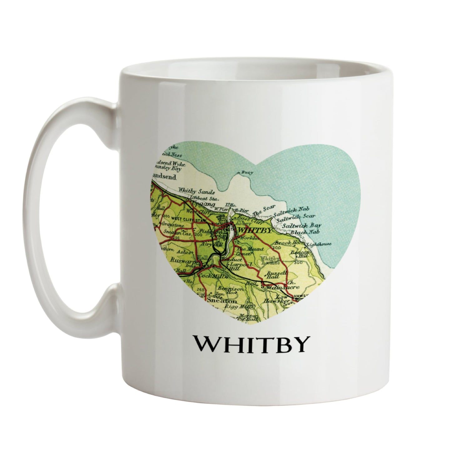 Love Whitby Map Mug - The Great Yorkshire Shop