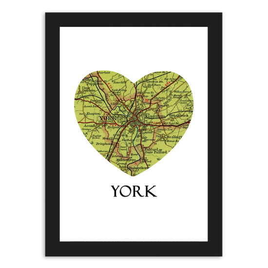 Love York Map Print - The Great Yorkshire Shop